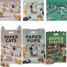 Paper Cats Origami Kit, 50 Cat Designs for Adults and Kids