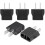 Universell reiseadapter 6A 110–250V metrisk til euro 1