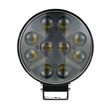 1 Stück 7 Zoll 10 LED Arbeitsscheinwerfer mit Flutlicht, Spotlicht und Tagfahrlicht (12 V/24 V) für , LKW, SUV, ATV, 4x4, Boot