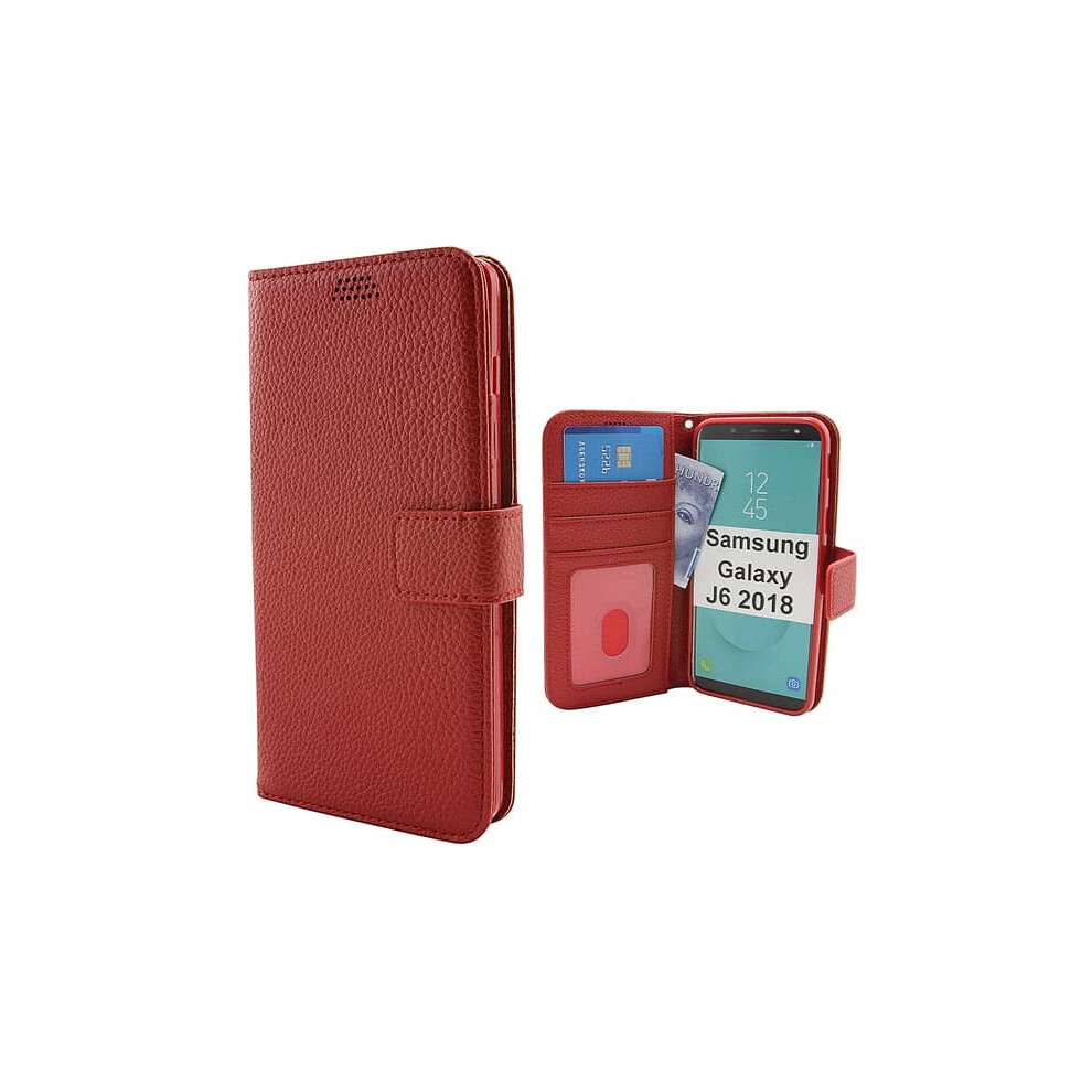 Stand Case Wallet For Samsung Galaxy J6 2018 Red 900223029133