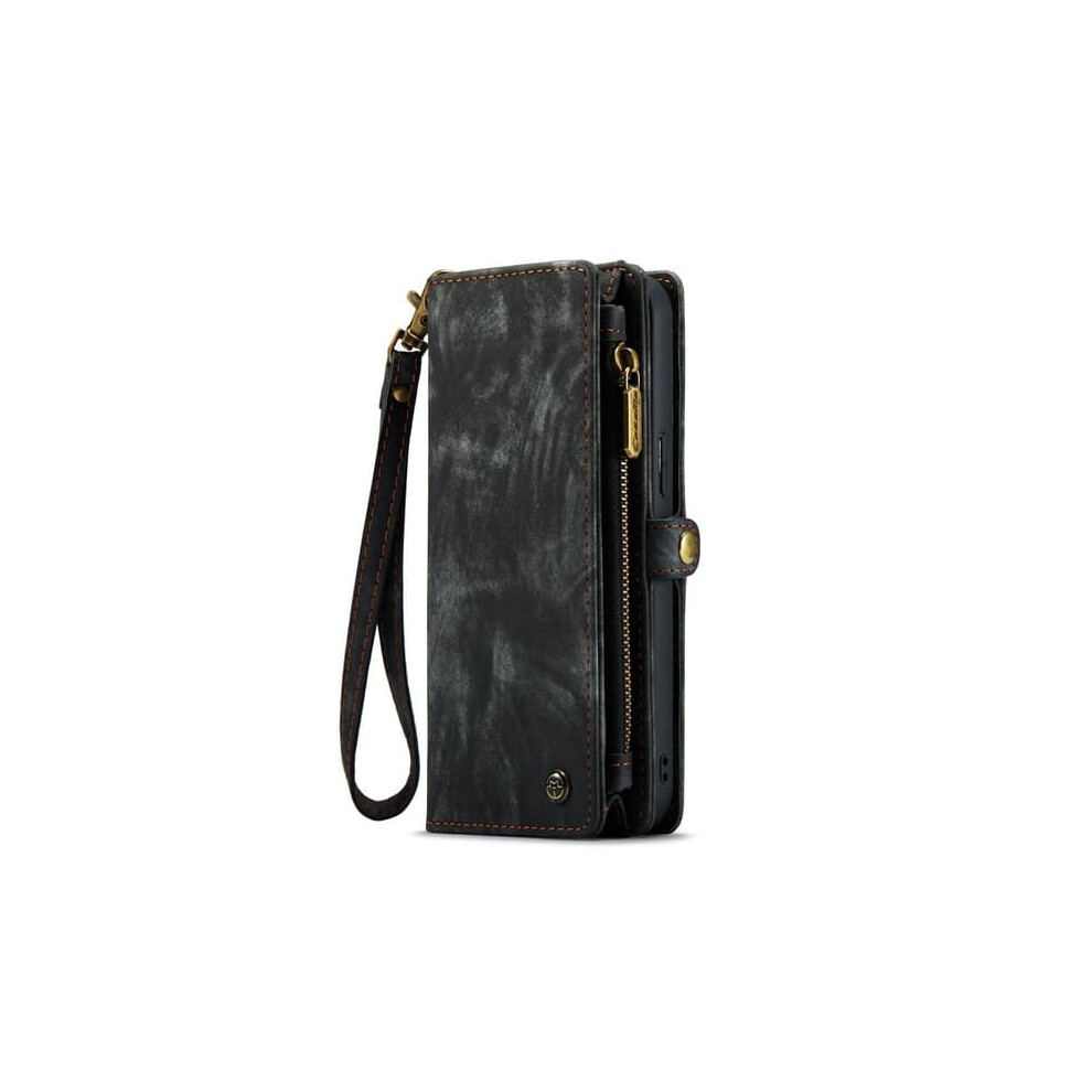 Samsung Galaxy S21 Wallet Case 8 Card Slots Zipper Black 900223029898