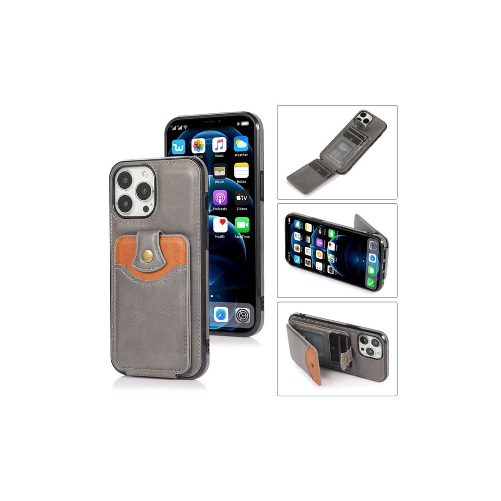 Iphone 14 Pro Case With Card Holder Grey 962125907384