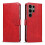 S24 Ultra leather wallet case 6 colors red 1