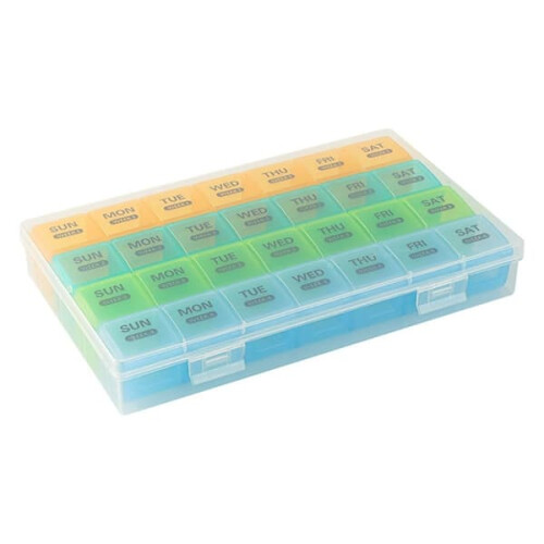 Medicine organizer for tablets 3x3x3