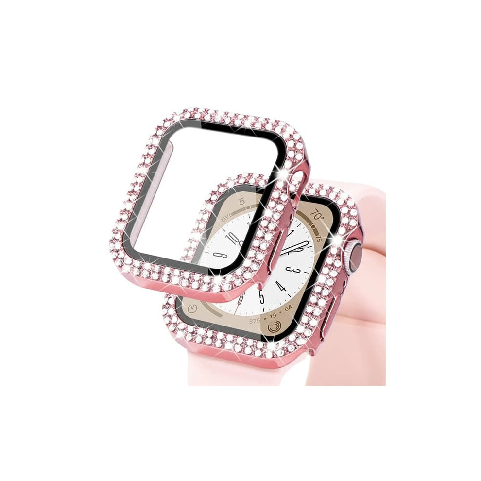 Bling Glass Case For Apple Watch 44Mm 45Mm 41Mm 40Mm 42Mm 900223010728