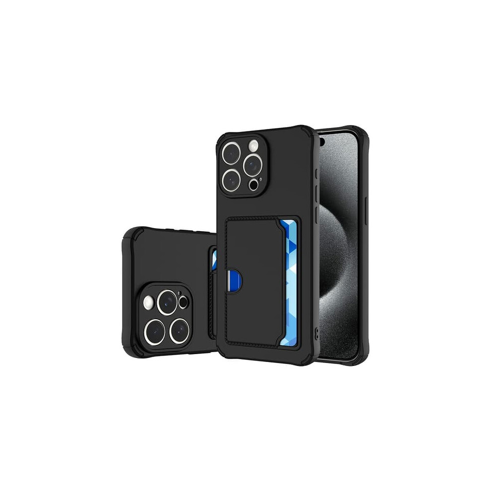 Iphone 15 Pro Case With Side Card Holder Black 900223020871