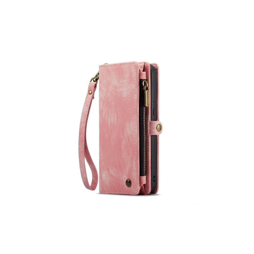 Samsung Galaxy S21 Wallet Case 8 Card Slots Zipper Pink 900223029867