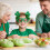 St. Patrick's Day glasses frames with shamrock design green 5