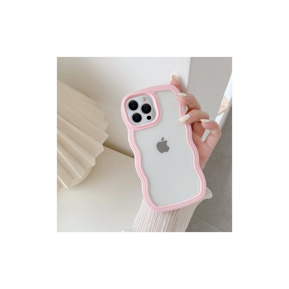Clear Soft Silicone Case For Iphone 15 Pro - Pink 962125908138