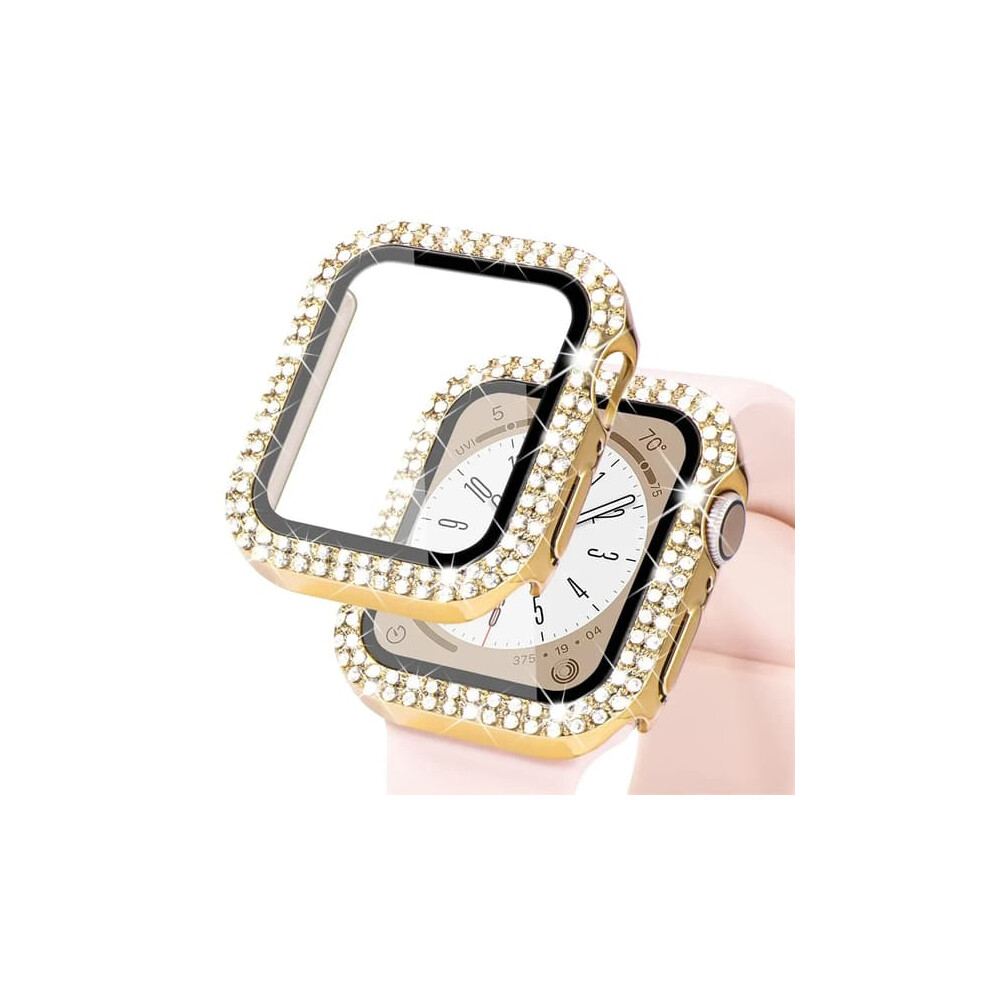 Apple Watch Bling Glass Case 44Mm 45Mm 41Mm 40Mm 42Mm Gold 900223010780