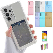 Samsung Galaxy A52 case with card slot grey