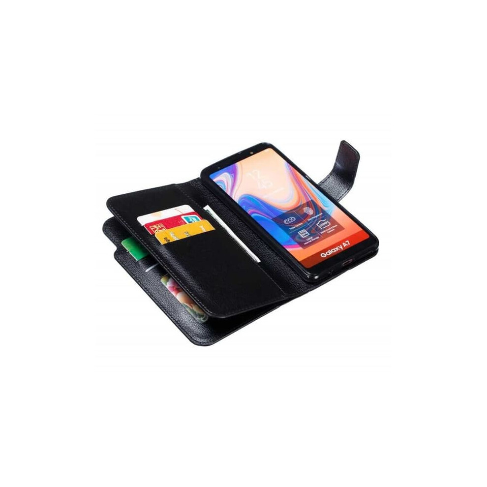 Samsung A7 2018 Wallet Case 12-Compartment Black 900223021182