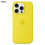 Silicone iPhone 16 Pro case with MagSafe magnet Warm Yellow 1