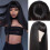 Black Long Straight Synthetic Wig with Bangs 1