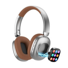Kabelloses -Headset mit Abnehmbarem Magnetischem Touch-Display, LED-Bildschirm, Geräuschunterdrückung, Ohrhörer für Sport und Gaming B