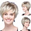 Women's short wig pale blonde 2 1