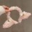 Sheep Ears Headband Pink Bowknot Hoop 1