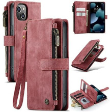 Coin Purse Mobile Case for iPhone 13 Red