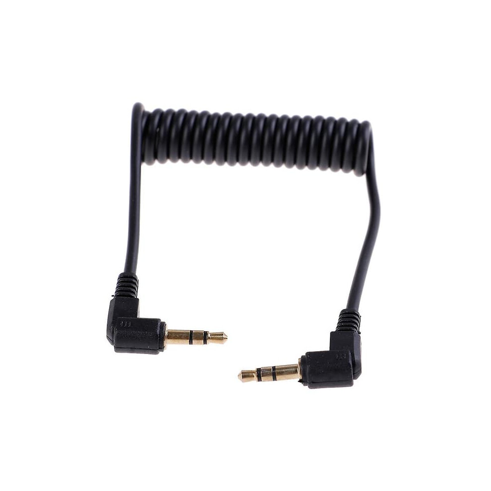 Spiral Audio Cable 3.5Mm Right-Angle Aux Cable 962125888638