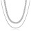 Men's double-layer necklace 50 cm 1