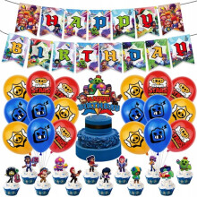Balloons Brawl Stars birthday decoration kit 32 pcs