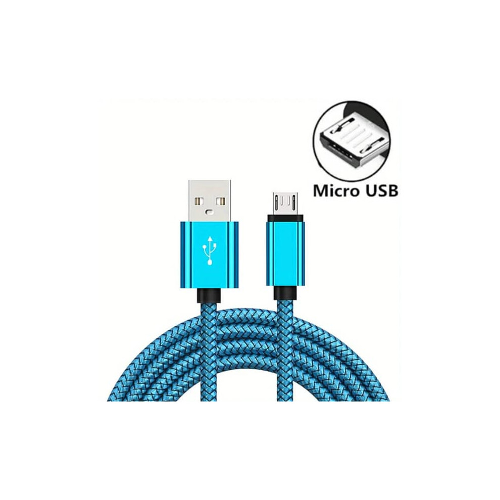 Usb A To Micro Usb Cable 2M Fast Charging Data Transfer Blue 900223033260