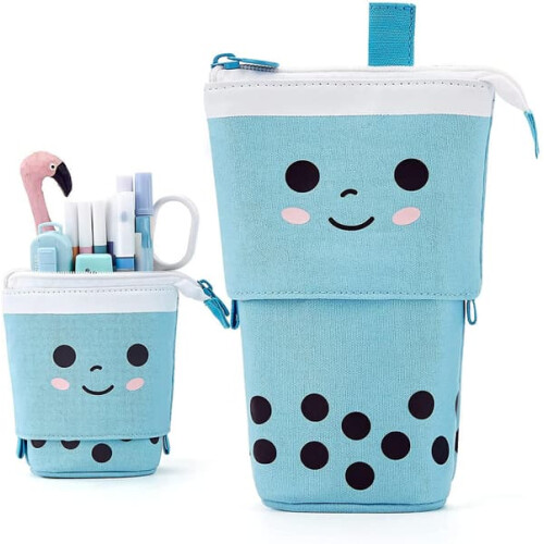 Pencil case standing pen holder telescopic 1 piece