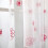 Sheer Floral Peony Curtains with Rod Pocket, 1 Panel, 39.37 6