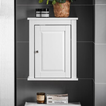 SoBuy wall cabinet with 1 door FRG203-W white
