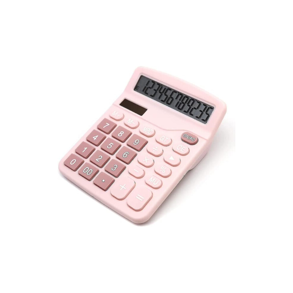 Desktop Calculator 12-Digit Lcd Display Pink 962125899290