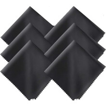 Microfiber Cloths for Glasses Jewelry Silver 50 pcs