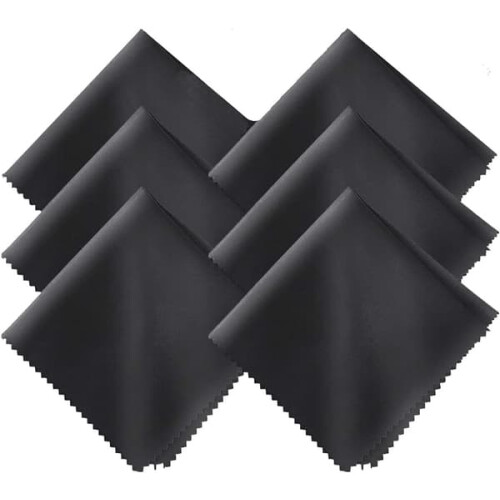 Microfiber Cloths for Glasses Jewelry Silver 50 pcs
