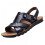 Men's Genuine Leather Open Toe Sandals 1