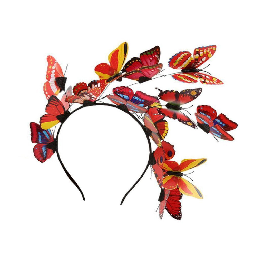 Butterfly Hair Headband for Women Party Garland Hoop