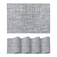 Light Grey Placemats Set of 4 Heat-Resistant Non-Slip PVC