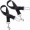 Black Nylon Adjustable Dog Harness with Leash 2-pack 1