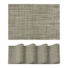 Blue placemats set of 4 heat-resistant non-slip PVC