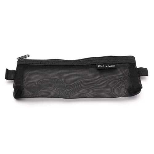 Pencil case mesh black multiple colors