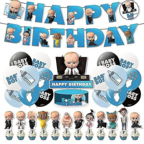Baby Boss Birthday Decorations Set