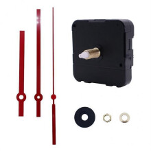 Mecanismo de relógio de parede com ponteiro vermelho (2 peças, 56 x 56 x 16,3 mm)