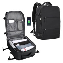 Cabin Suitcase Black 45x36x20cm for Vueling EasyJet Ryanair