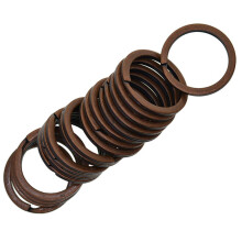 Schlüsselanhänger, Ring, Beutel, Anhänger, Kupferkreis, Clip, 28 mm, 4er-Pack