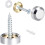 Mirror Screws Decorative Caps 16mm 8 Pieces 1