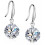 Sterling Silver Swarovski Crystal Dangle Earrings 1