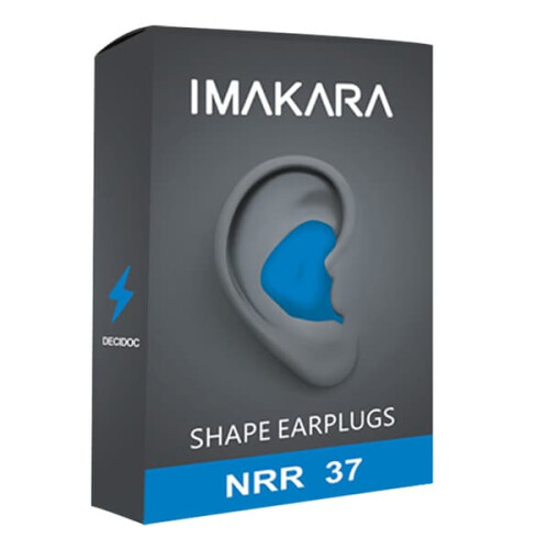 Radiance molded earplugs blue size 26