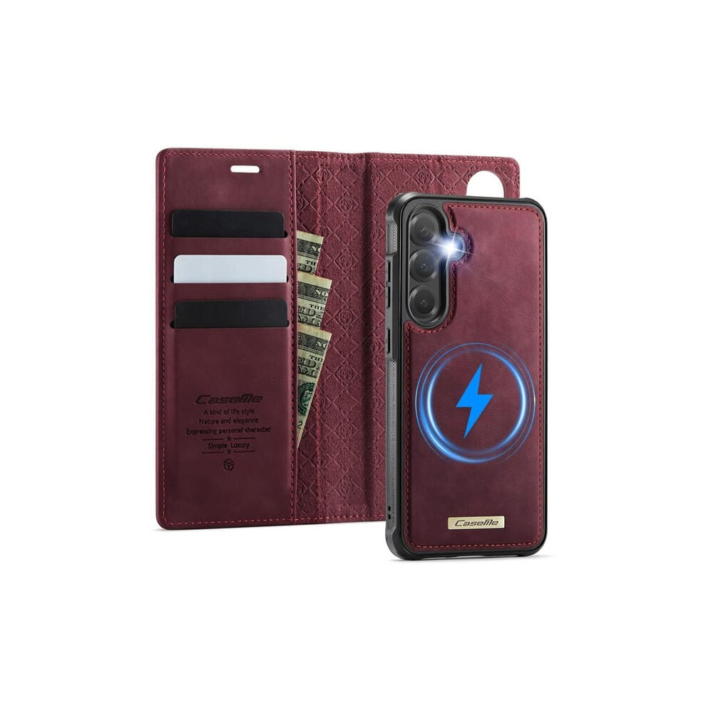 Caseme Magsafe Wallet Case For Samsung A17 Pu Leather Red 900223016126