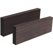 Ebony wood blank for musical instruments glossy