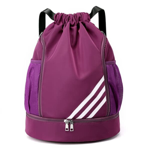 Sports backpack waterproof large capacity purple