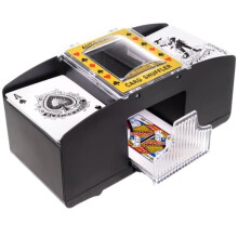 Card Shuffler Black Portable for 2 Decks