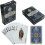 Frosted Plastic Playing Cards Blue Standard Size 1